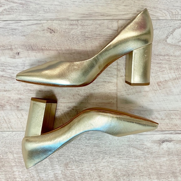 saffy block heel pump